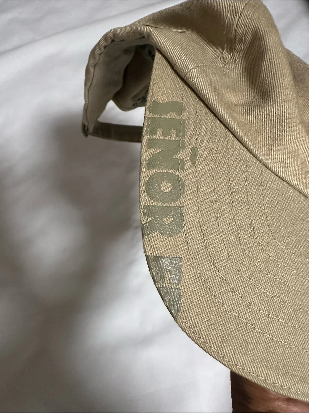 Señor Frog's Khaki Cap with Red Logo Pin